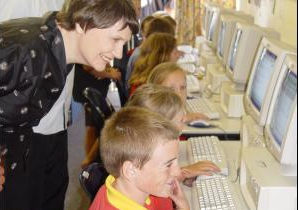 Helen Clark visits rural schools powered by Lightwire internet